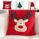 thumbnail image 1 of Cojín Navideño de Terciopelo Bordado, Funda de Almohada Decorativa, 1 of 6