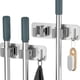 thumbnail image 2 of Wall Mounted Stainless Steel Mop Broom Holder, Mop Broom Organizer, Heavy Duty Mop Hooks, 2PCS, 2 of 5