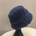 thumbnail image 2 of CoCopeaunt Winter New Lamb Wool Fisherman Hat Women Fashion Warm Straight Bucket Cap North Cold-Proof Hoodie, 2 of 6