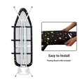 thumbnail image 5 of HELLHERO Panda Rocket Design Ironing Board Cover Replacement Elastic Edge Easy to Install Polyester Fiber Fabric 15"x54", 5 of 6