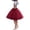 Wine, variant on Ediodpoh Tutu Dancing Skirt Mesh Pleated Puffy Half Skirt Speed Skirt for Quick Wear Ballet Skirt Women H One Size