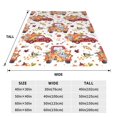 thumbnail image 3 of Cauagu Watercolor Fall Pattern Flannel Bed Blankets,Fleece Blanket Comfortable Air Conditioning Blanket for Sofa Bed Travel Couch & Living Room -80"x60", 3 of 8