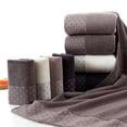 thumbnail image 4 of 2 Pack, Towel Sets, Soft and Absorbent, 34*74cm, for for Bathroom, Sports, Travel, Fitness, Yoga - Deep khaki, 4 of 5