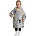 thumbnail image 6 of Wehilion 2-6YR Oversized Sweatshirt Hooded Blanket Sherpa Hoodie for Girls Boy Wearable Blanket Hoodie for Kids Toddlers, 6 of 6