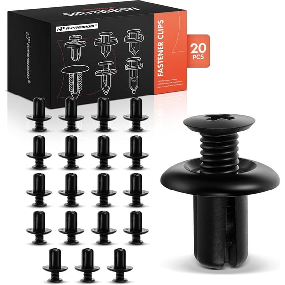 A-Premium 20 PCS Car Retainer Fastener Push Pin Clips Compatible with Hyundai Elantra, Sonata, Santa Fe, Accent, Tucson, Genesis, Veloster, Ioniq, Azera, Kia Soul, Optima, Sorento, Genesis - for 8mm