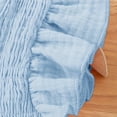 thumbnail image 7 of Glisme Girls Onesies 0-3 Months Sleeveless Solid Color Romper Round Neck Jumpsuit Classic Clothes Blue, 7 of 7