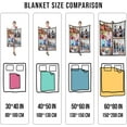 thumbnail image 3 of Customized Blankets with Photos Text for Fathers Mothers, Personalized Custom Wife Husband Flannel Fleece Blanket for Couch Sofa Bedroom Living Room - 30"×40", 3 of 6