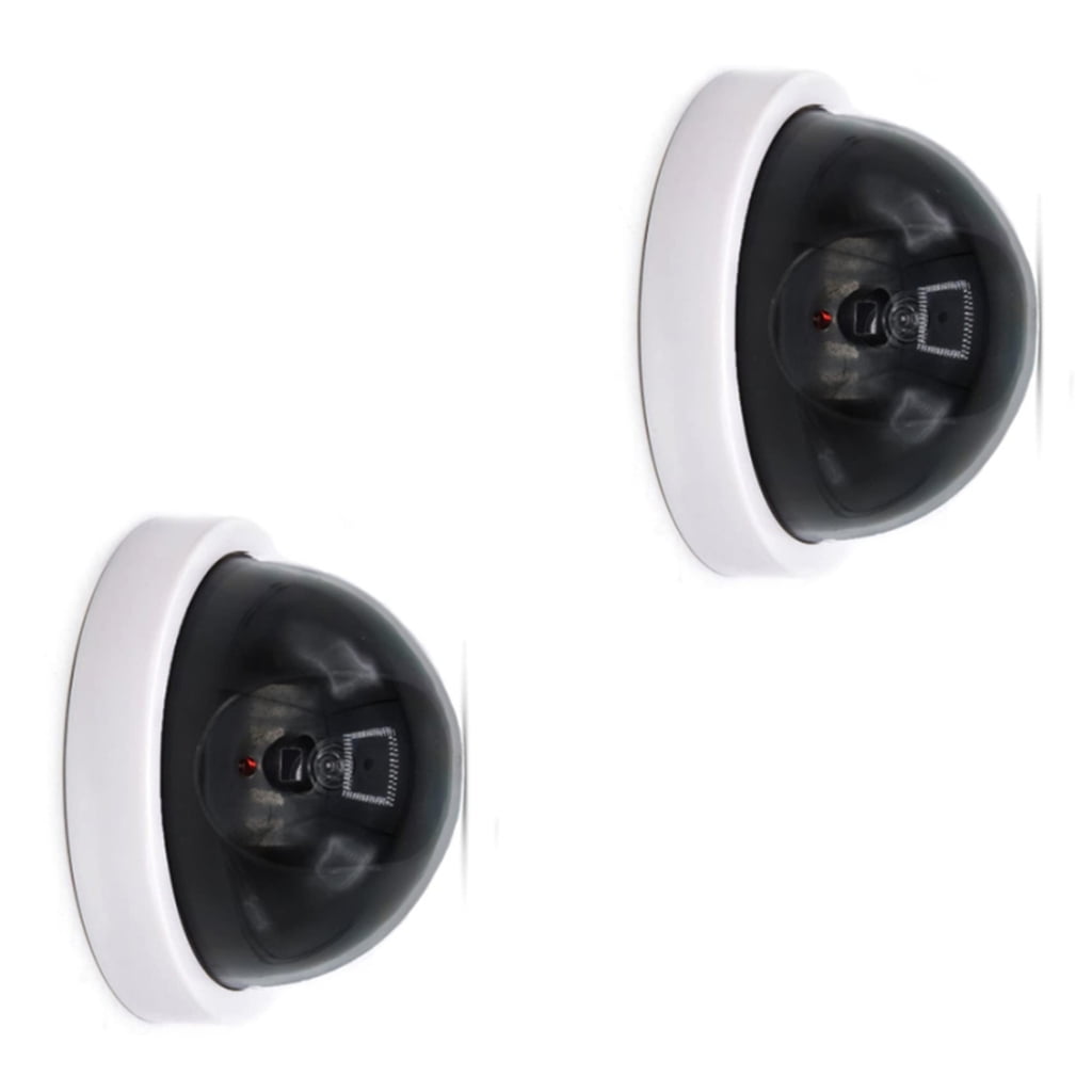 Realistic Fake Security Camera With LED Flashing Light For Indoor Outdoor Use Battery Powered Surveillances Camera