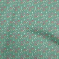 thumbnail image 1 of oneOone Rayon Sea Green Fabric Floral Craft Projects Decor Fabric Printed By The Yard 56 Inch Wide, 1 of 5