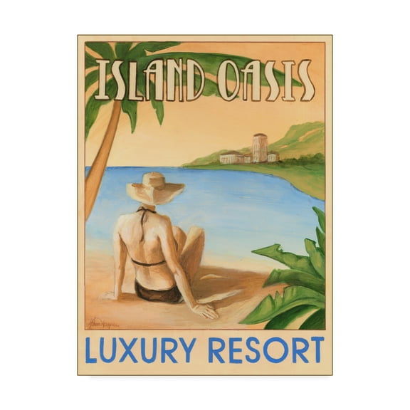 Trademark Fine Art 'Island Oasis' Canvas Art by Ethan Harper