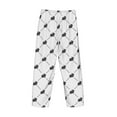 thumbnail image 5 of Goofa Black Rabbit Printed Soft Pajama Pants for Men, Wide Leg Comfy Casual Lounge Yoga Pants-Large, 5 of 9