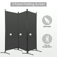 thumbnail image 2 of PayLessHere 3 Panel Room Divider Folding Privacy Screen 5.9FT Partition Room Separators with Metal Frame Portable Freestanding Room Divider for Bedroom,Office,Dining Room,Living Room (Beige), 2 of 7
