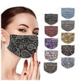 thumbnail image 2 of 50 Pcs Masque Protecteur Adulte Imprimé Cachemire Masque Facial Jetable Protection 3 Plis Masques Buccaux, 2 of 3