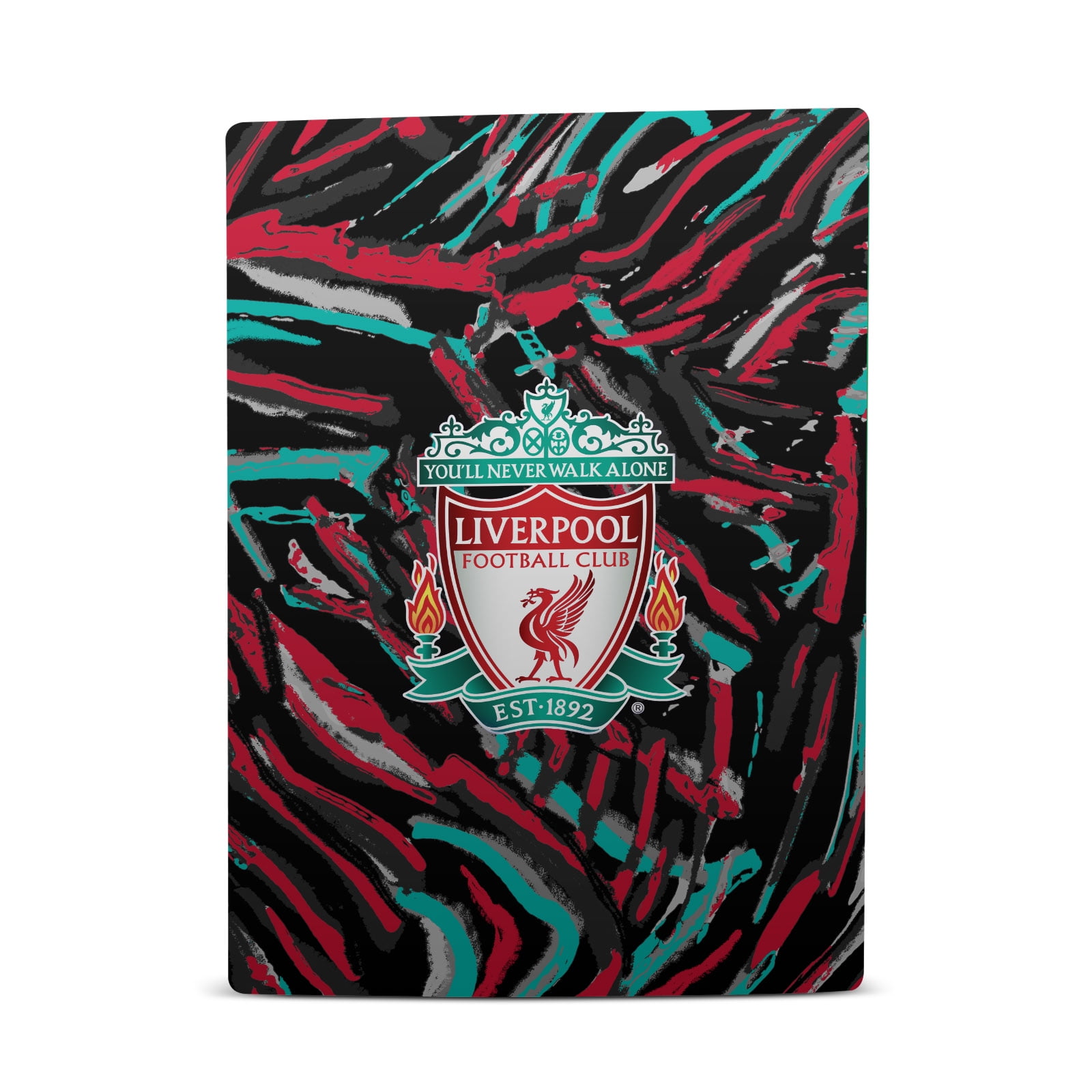 Head Case Designs Officially Licensed Liverpool Football Club Art Abstract Brush Vinyl Sticker Skin Decal Cover Compatible with Sony PS5 Digital Edition Bundle