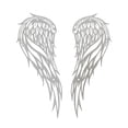 thumbnail image 2 of 1 par de esculturas de pared de metal con forma de ángel para sala de estar y cocina. Single 45cmx17cm, 2 of 9
