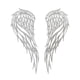 thumbnail image 2 of 1 par de esculturas decorativas de metal con alas de ángel para pared, ideales para oficina y sala de estar. Single 45cmx17cm, 2 of 9