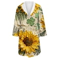thumbnail image 4 of Gifts for Women Robes for Women Fluffy House Coat Oversized Soft Women's Sleepwear Spa Womens Bathrobe Light Yellow, 4 of 5