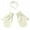 White, variant on Children Winter Warm Solid Knitted Cute with String Gloves Gloves Mittens Black