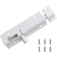 thumbnail image 1 of 1pcs 3 In Bolts Security Slide Latch Lock Barrel Bolt Strong Aluminum Alloy - With Screws (white), 1 of 5