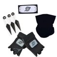 thumbnail image 1 of Naruto Konoha Headband, Kakashi Face Mask, Gloves, Kunai Props Cosplay Accessories, 1 of 5