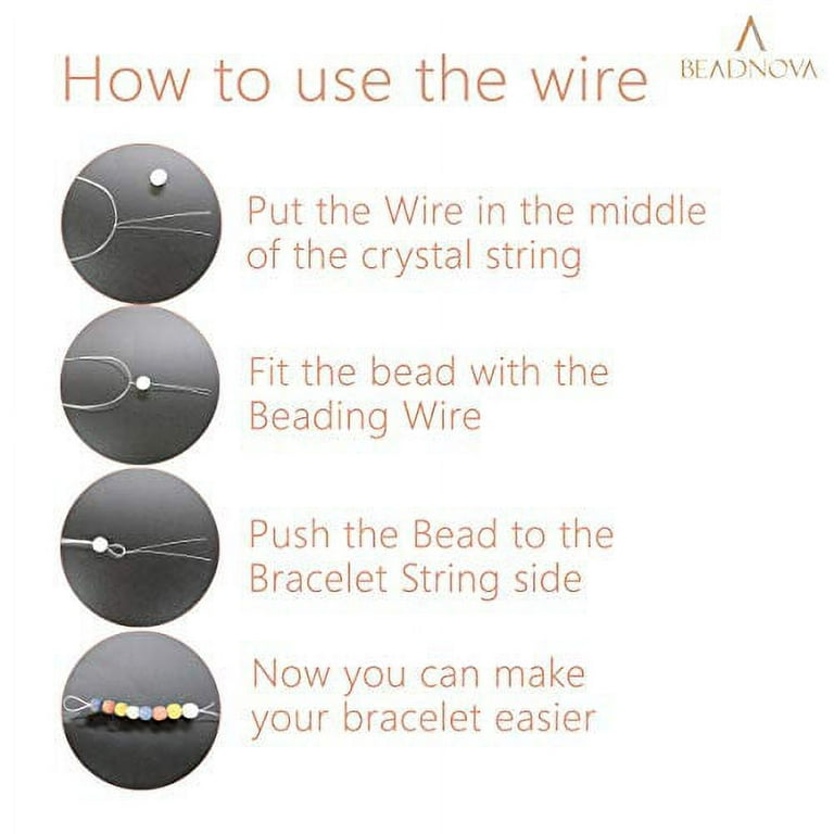  BEADNOVA 1mm Elastic Stretch Crystal String Cord for