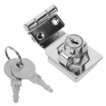 thumbnail image 4 of AURARMLET 1Set Thickened Lock Plate File Cabinet Lock Replacement for Glass Cabinets, 4 of 8