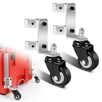 CasterHQ 8" X 2" INCH Rigid/Fixed Caster - Mold ON Rubber Wheel - 600 LBS Capacity - 8 Inch X 2