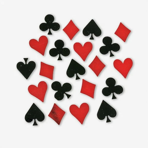 Casino Vegas Alice In Wonderland Party Decoration Card Suit Foil Confetti 2Oz