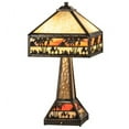 thumbnail image 3 of Meyda Tiffany 217641 Camel Mission 2 Light 26" Tall Buffet Table Lamp - Brown, 3 of 5