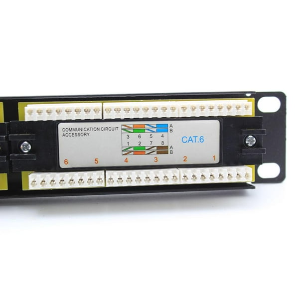 Kit de herramientas de red 12 24 puertos CAT6 Patch Panel RJ45 Networking Rack de montaje en pared Walmart en linea