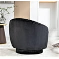 thumbnail image 4 of Uspridefurniture Modern Velvet Tufted Accent Chair, Black, 4 of 4