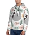 thumbnail image 3 of Salouo Cute Cartoon Sloth Pattern Men's Fall Hoodie Sweatshirt,Sport Hoodie with Pockets for Men Pullover Casual Hooded Sweatshirt-Large, 3 of 7