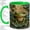Green, variant on Green Frog Lily Pad Accent Mug, 11oz Ceramic Coffee Cup for Frog Lovers