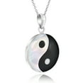 thumbnail image 3 of Yin Yang Balance of Life .925 Sterling Silver Necklace, 3 of 6
