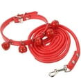 thumbnail image 2 of Collar para perro y gato con correa y cascabel para uso diario (rojo M), 2 of 7