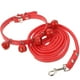thumbnail image 4 of Collar para perro y gato, correa para tirar de la cuerda con campana para uso diario (rojo M), 4 of 8