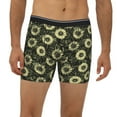 thumbnail image 2 of Men'S Boxer Briefs, Sunflowers Retro Soft And Breathable Mens Underwear Boxer Briefs With Widen Waist, 2 of 2