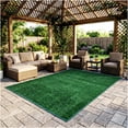 thumbnail image 5 of Koeckritz Rugs Tactic Green Black Indoor/Outdoor Turf Patio Area Rug 7' x 12', 5 of 7