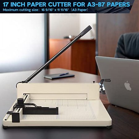 Yescom Paper Cutter Guillotine Trimmer 15" Cut Length 12 Sheet Photo Cardstock Cutting Machine