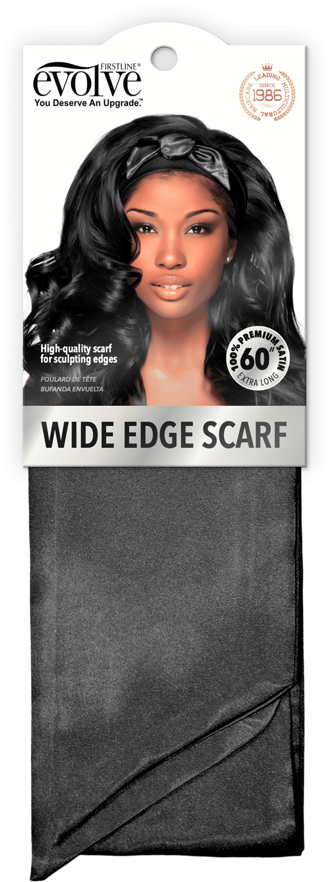 Evolve Edge Scarf, Black, 1 Count