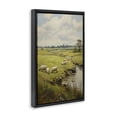 thumbnail image 3 of Stupell Industries Transitional Grazing Sheep Countryside Black Floating Frame Canvas Art, 17 x 25, by Petals Prints Design, 3 of 8
