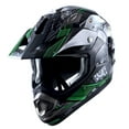 thumbnail image 2 of 1STORM MOTORCYCLE BIKE FULL FACE HELMET HGXP14B BOOSTER Skull Green, 2 of 5