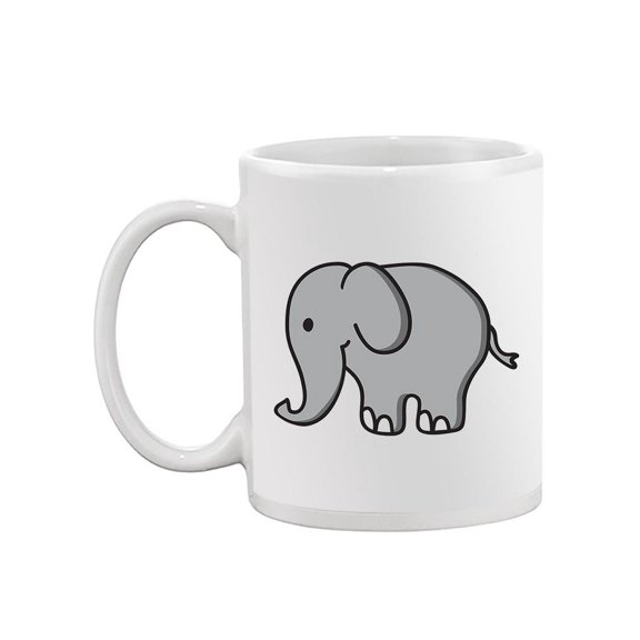 Cute Baby Elephant . Mug -Image by Shutterstock,