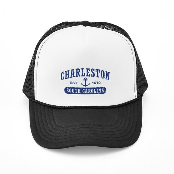 CafePress - Charleston South Carolina - Adjustable Unisex Printed Trucker Hat with Mesh Back