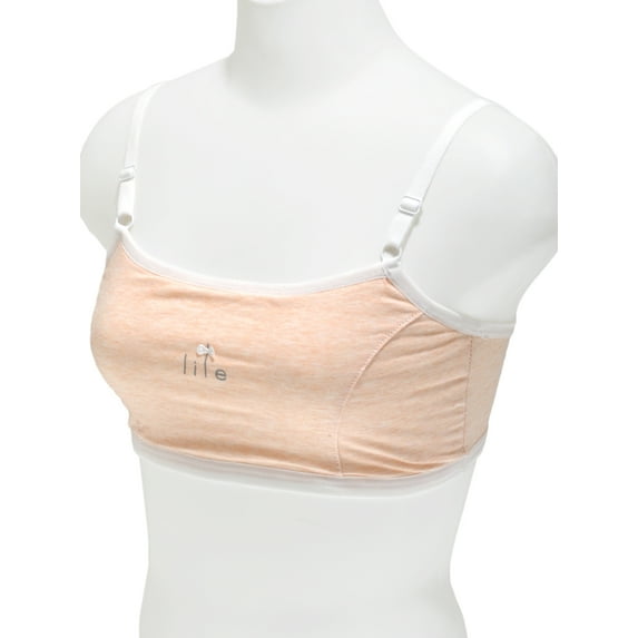 Angelina Girl's Wire-free Cotton Training Bra with Adjustable Straps (6-Pack)