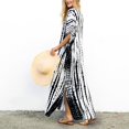 thumbnail image 5 of OVINYER Dress Women Plus Size Kaftans Casual V-Neck Long Soft Beach Maxi For Summer Stylish Party Sundress, 5 of 8