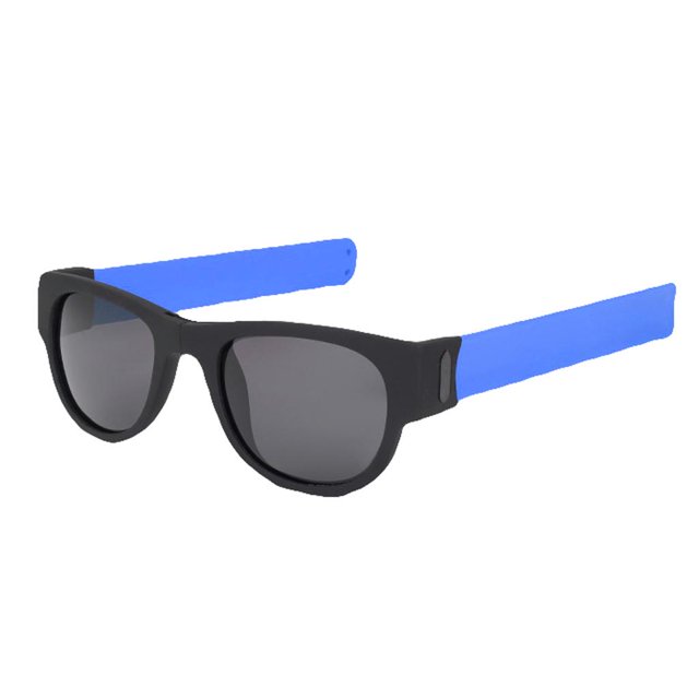 Mujeres Hombres Gafas de Sol Cuadradas Gafas Rollo Lente Plegable para Conductor Ciclismo Deportes Al Aire Libre Azul Macarena Gafas de sol plegables