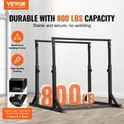 VEVOR Dip Bar, 800 lbs Capacity, Heave Duty Dip Stand Station with Adjustable Height, Fitness Workout Dip Bar Station Stabilizer Parallette Push Up Stand, Parallel Bars for Strength Training Home Gym
