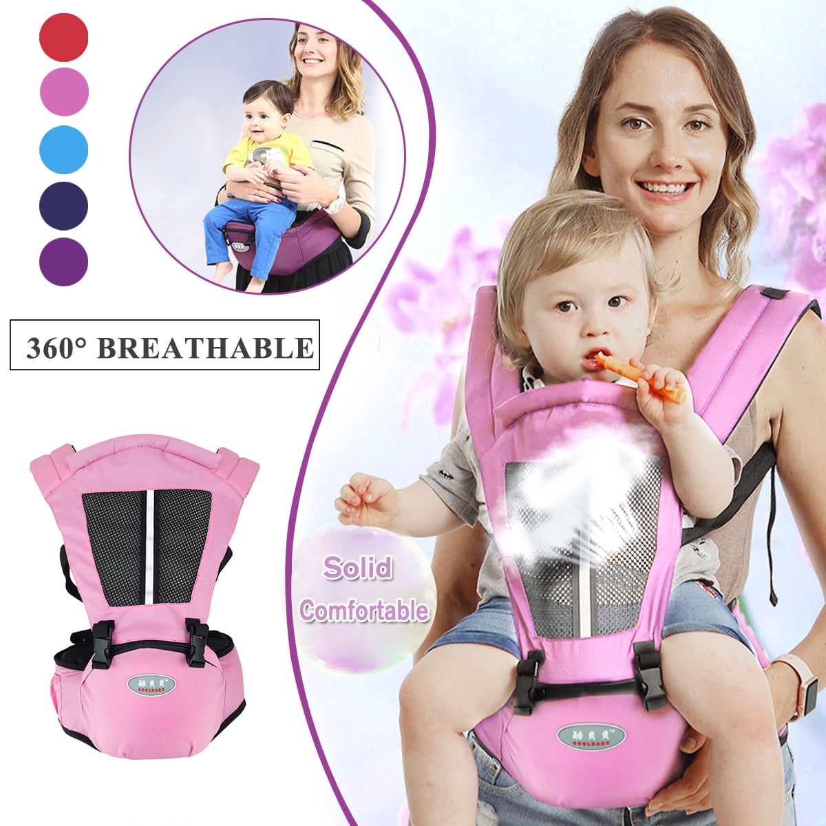 Baby Carrier Bag Waist Stool Walker Baby Sling Belt Kids Infant Hold Hip Seat Walmart