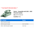 thumbnail image 2 of Starter - Compatible with 2002 - 2005 Chevy Cavalier 2003 2004, 2 of 2